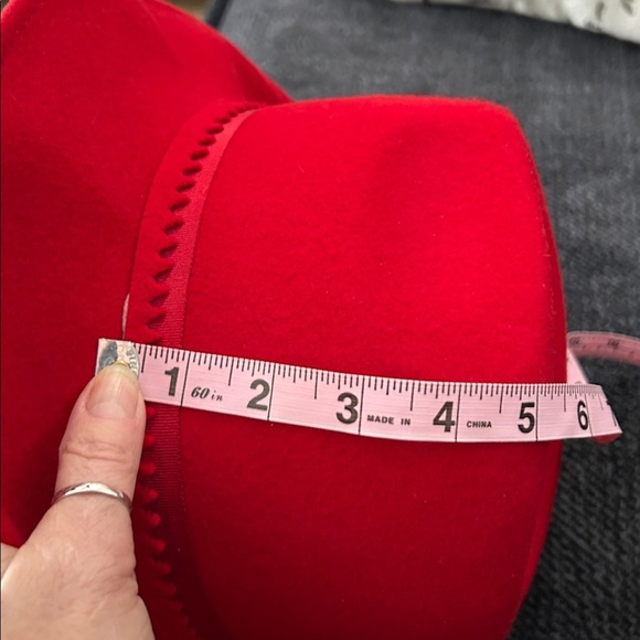 GEO W BOLLMAN RED 100% WOOL FELT VINTAGE  HAT  MADE IN USA main image 7